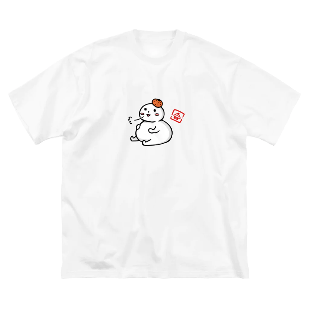 Andiamoのかがみもち ビッグシルエットTシャツ