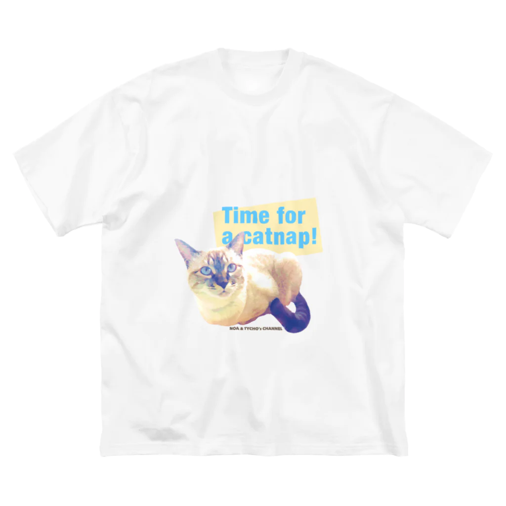 ノアティコSHOPのTime for a catnap ビッグシルエットTシャツ