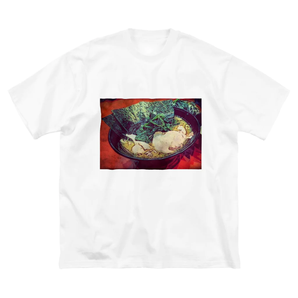 家系ラーメンマンのラーメンT ビッグシルエットTシャツ