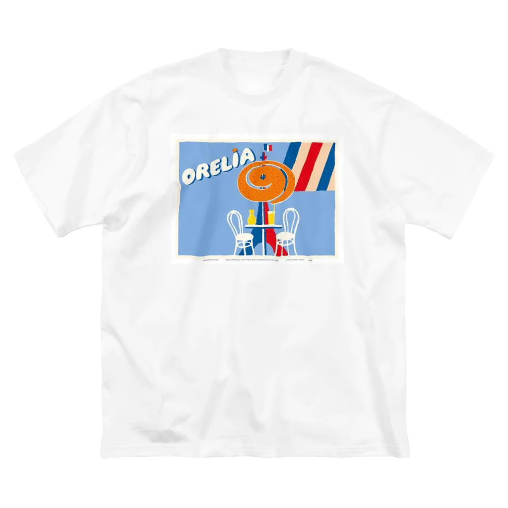 YS VINTAGE WORKSのフランス　オランジーナ・ORELIA　トリコロール ビッグシルエットTシャツ