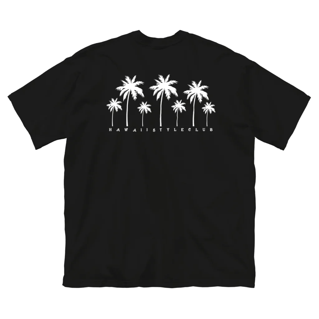 ハワイスタイルクラブの〔Back Print〕 Palm tree ビッグシルエットTシャツ