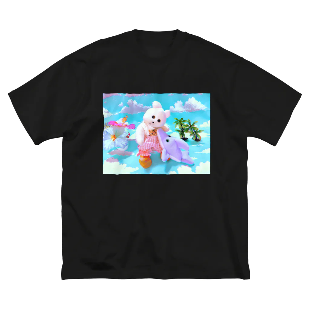 くまきちショップやさんのくまきちの夏休み Big T-Shirt