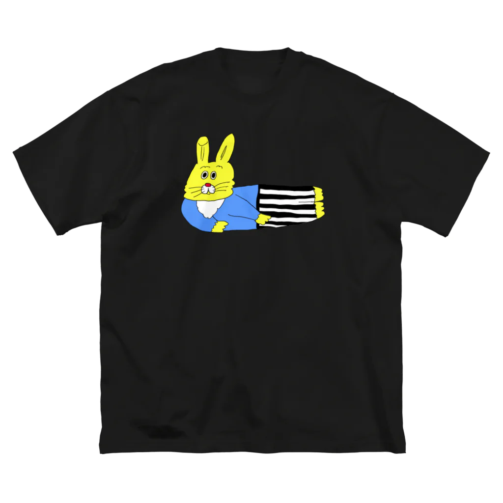 SELECTSHOP MTIのしましまパンツのうさぎ Big T-Shirt