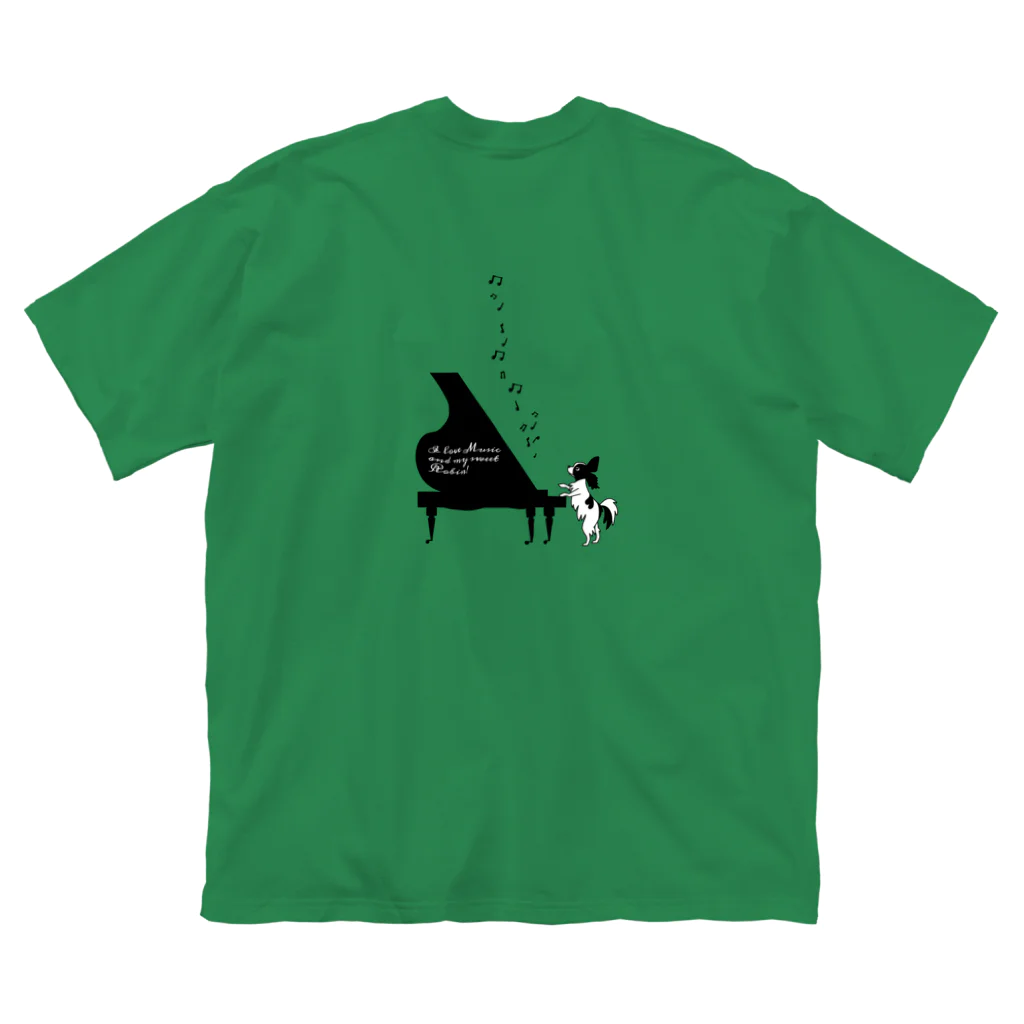 エダマメトイチのROBIN D piano ビッグシルエットTシャツ