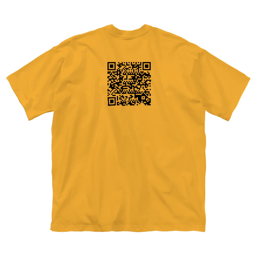 suzuritsukoのありがとうQR ビッグシルエットTシャツ