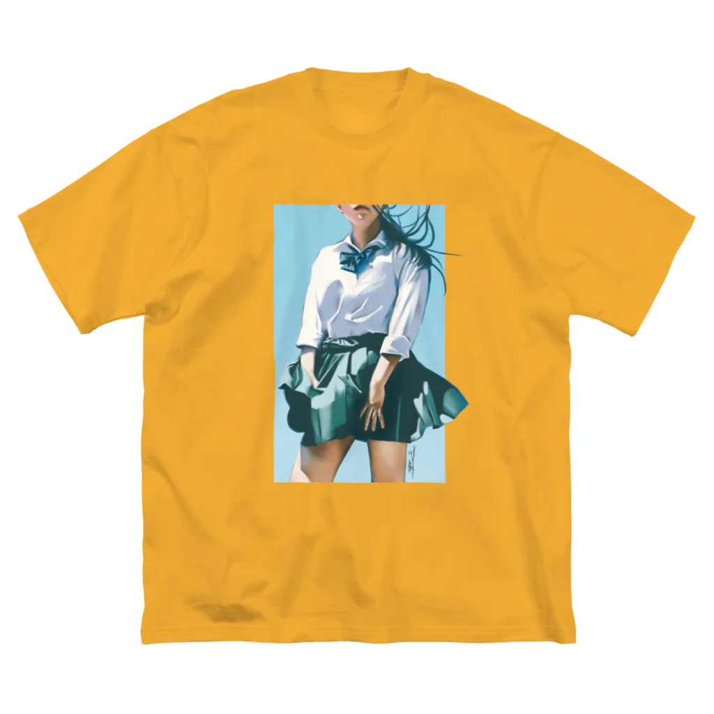 コサカのアトリエの女子高生と夏③ ビッグシルエットTシャツ