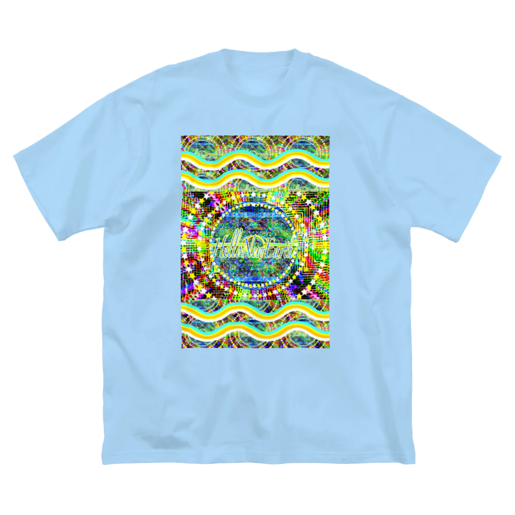 ✨🌈✨ユラクラカン🇯🇵 ✨🌈✨の🎉Hello New Earth 🌎 ビッグシルエットTシャツ