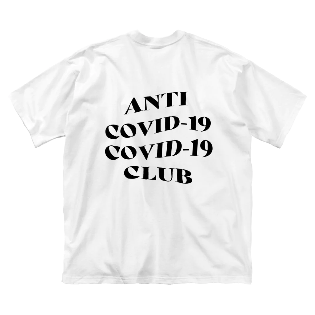 NUMBER-8のANTI COVID-19 CLUB(BLACK) ビッグシルエットTシャツ