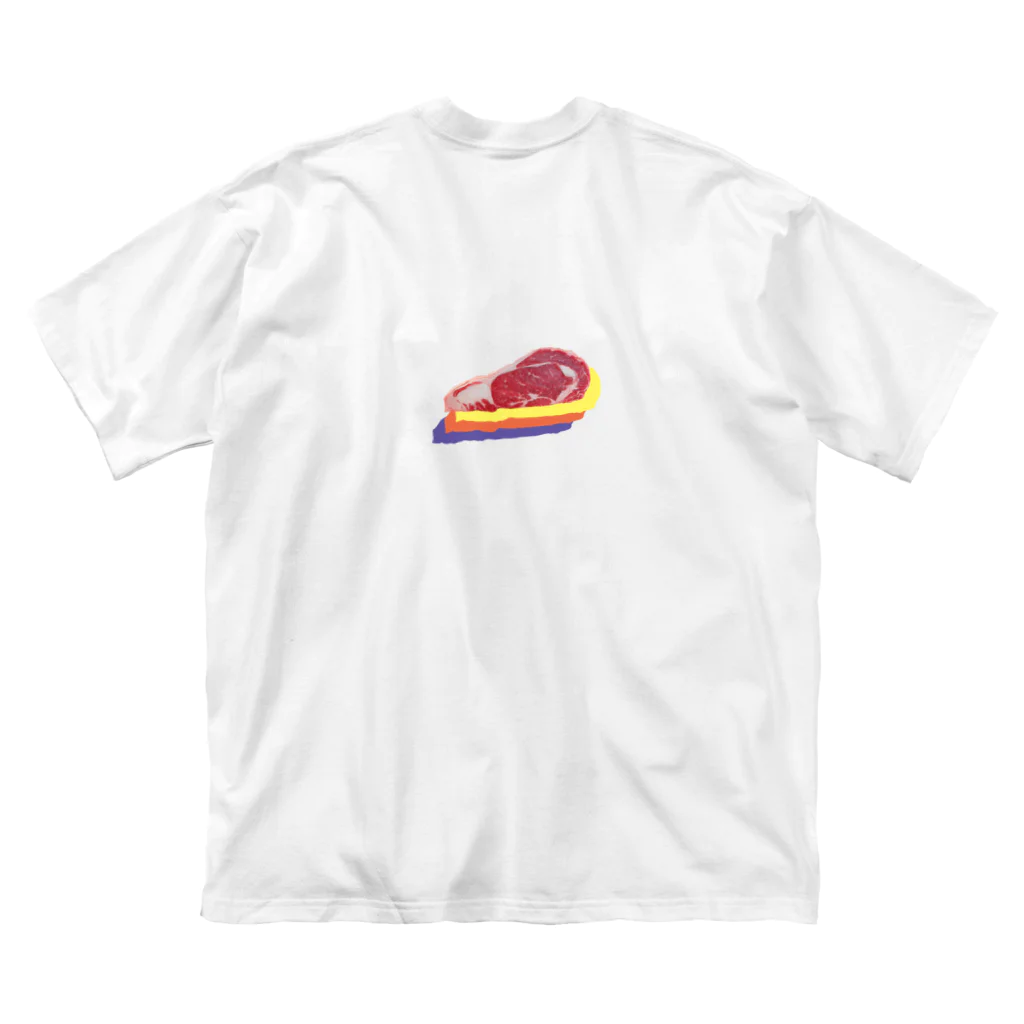 rabbiの【 文字無し 】 NIKU ( 肉 ) - meat ビッグシルエットTシャツ