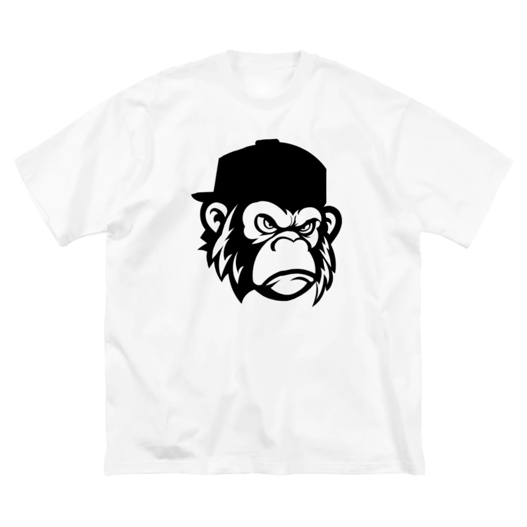 Omiya_ JAP_038のRCW_Gorilla_b ビッグシルエットTシャツ