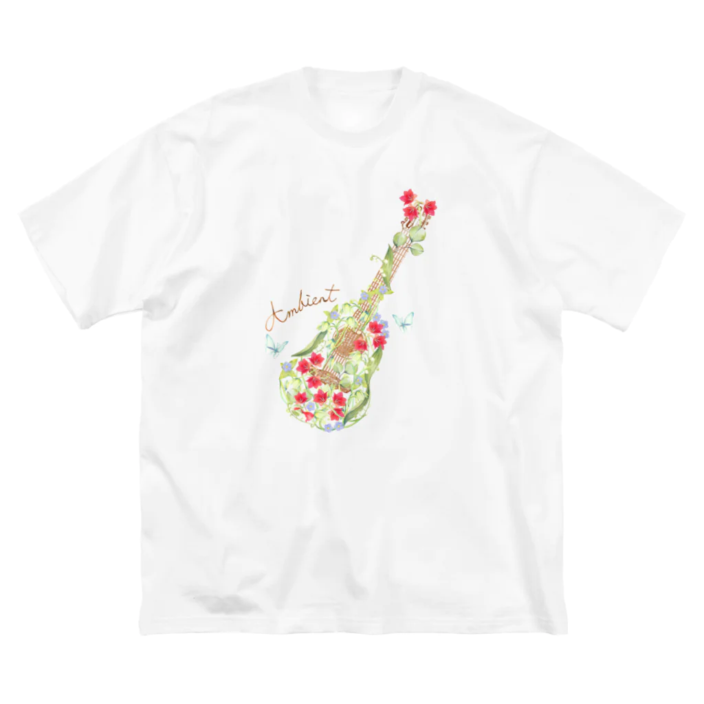 mayapatternのお花ギター ビッグシルエットTシャツ