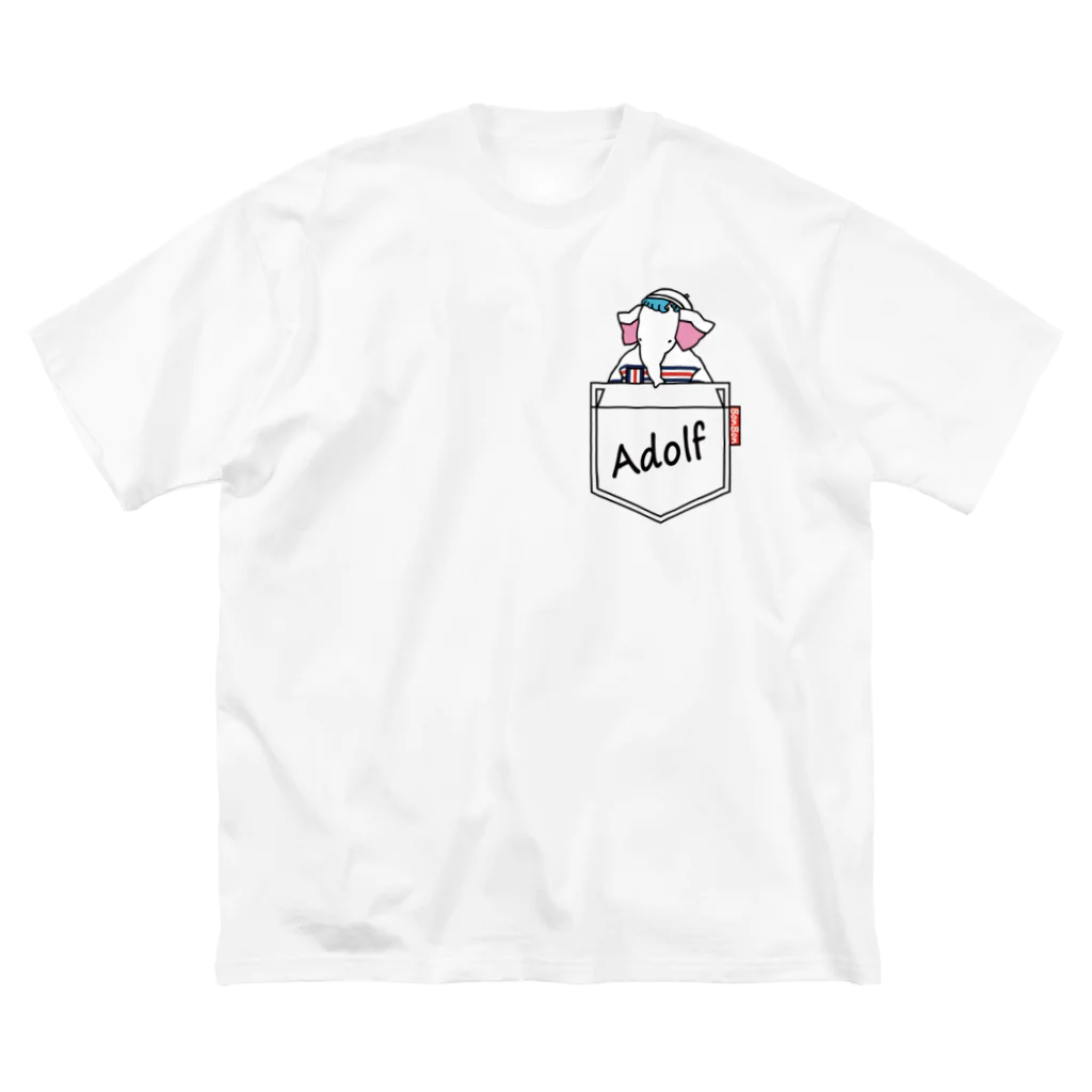 BonBonのポケットからアドルフ ビッグシルエットTシャツ