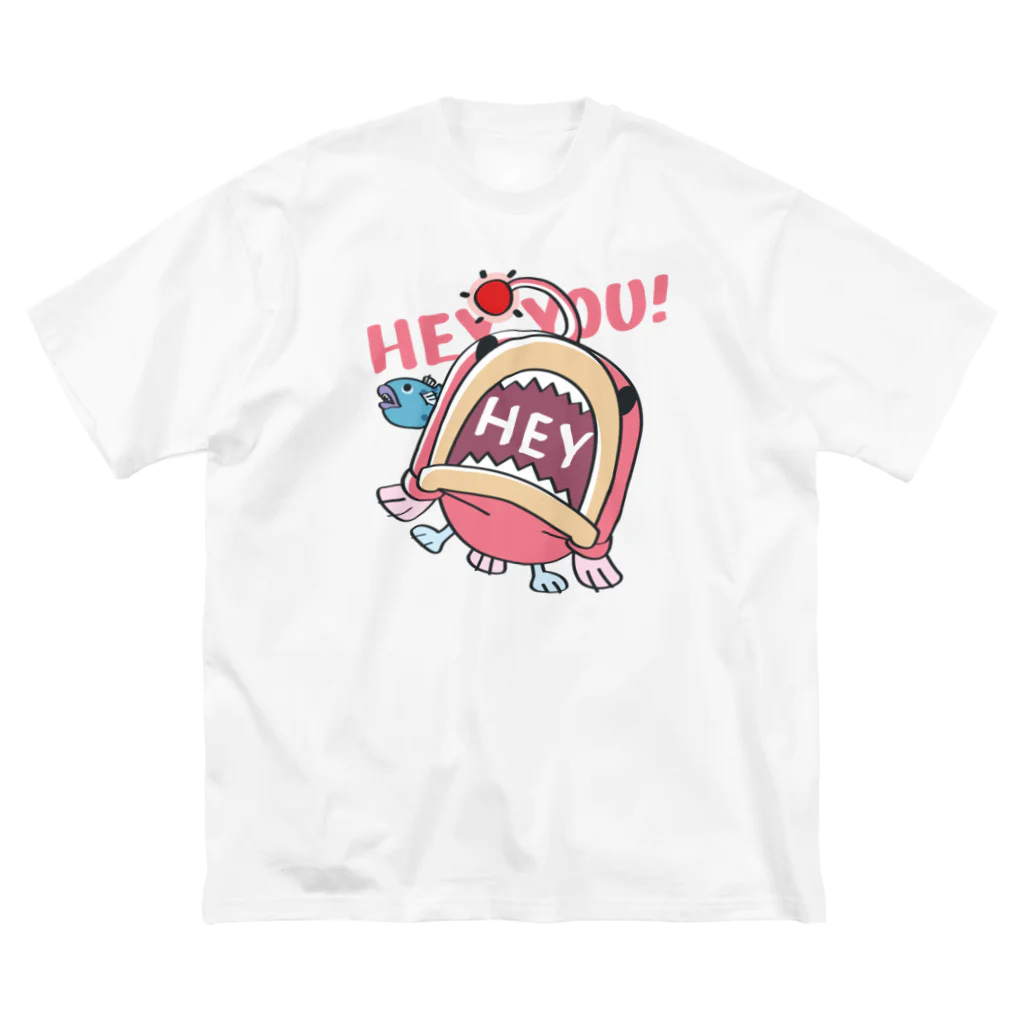 イラスト MONYAAT のHEY YOU!*釣れたかもA* ビッグシルエットTシャツ