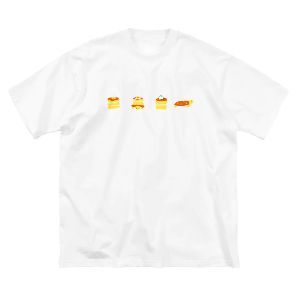 琥珀堂のパンケーキリクガメ ビッグシルエットTシャツ