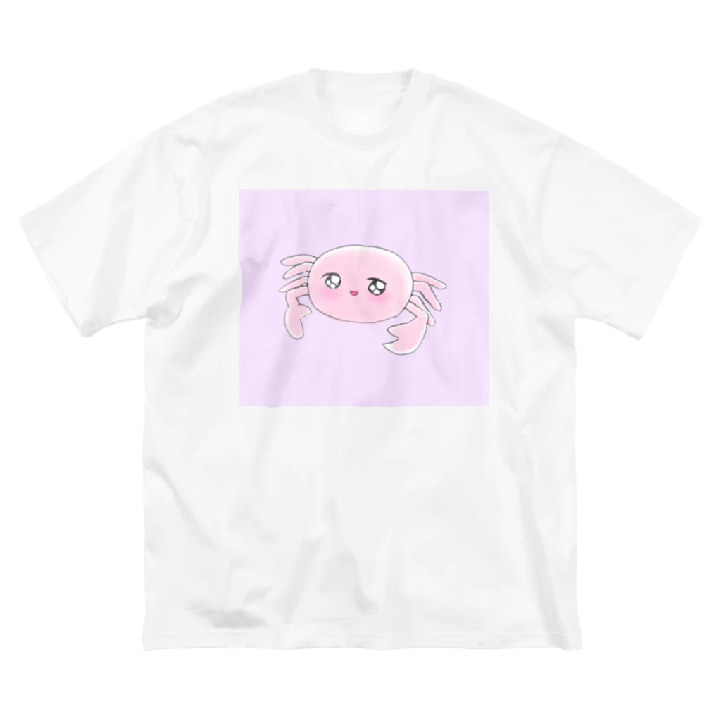 やさしいせかいやさんのやさしいかにさん ビッグシルエットTシャツ