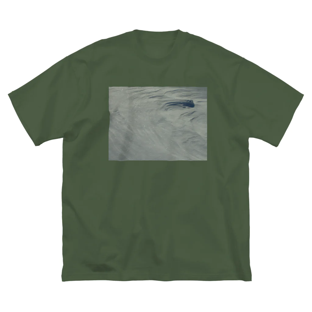 空屋　sorayakusakaの201602060941000 雪原の風紋 ビッグシルエットTシャツ