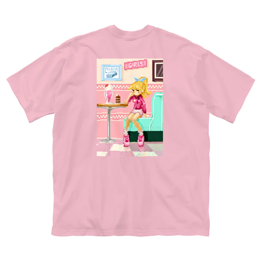 IKUYOのWaiting girl in the Cafe 80's ビッグシルエットTシャツ