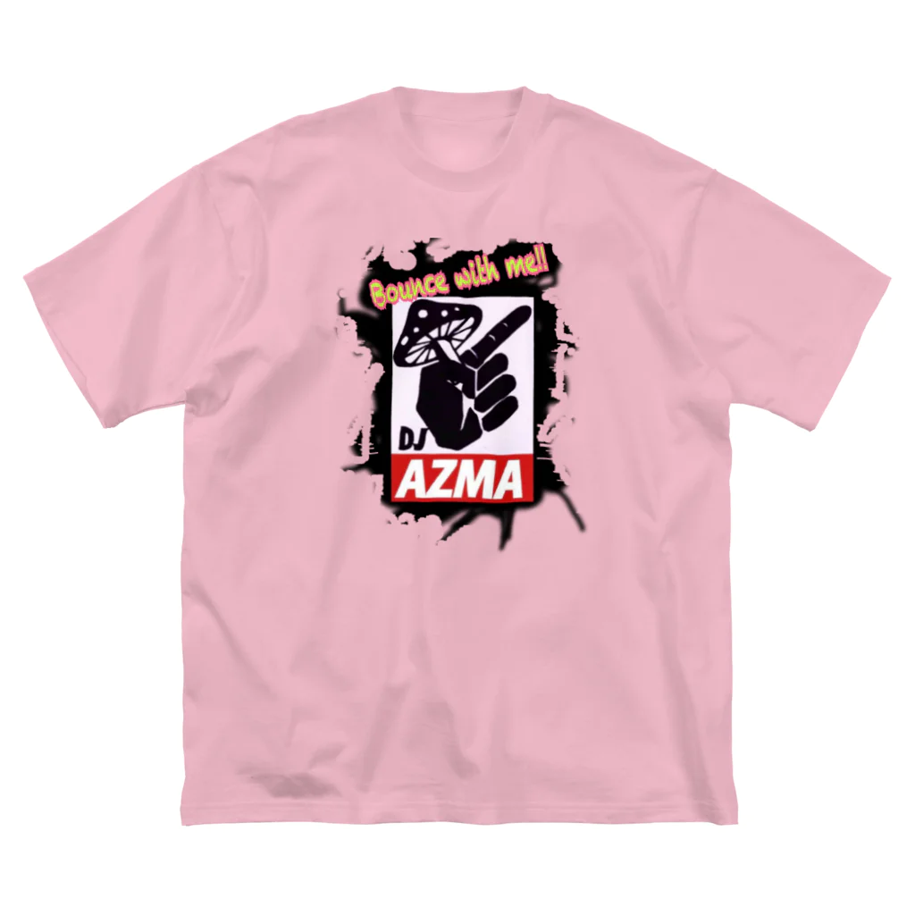 AZMAの商店✨🍄✨DJ AZMA＆エリアCグッズ🎶のDJ AZMA アートロゴ✨🍄 ビッグシルエットTシャツ