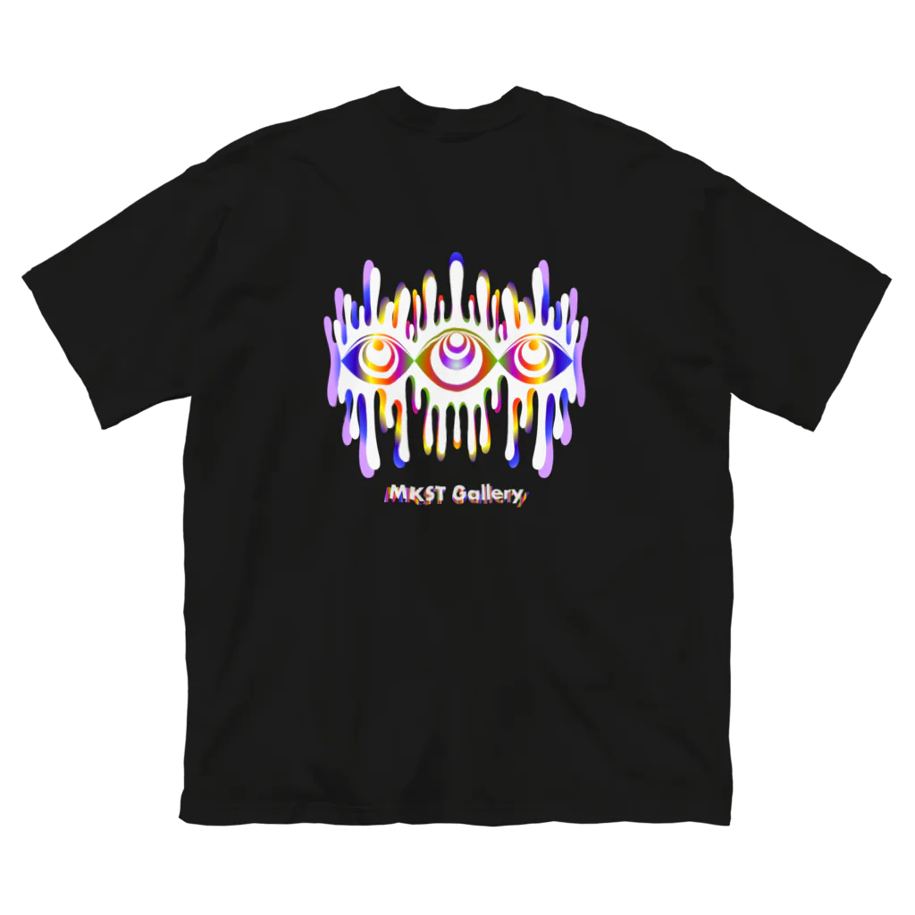 SPOOPY TOWNのMelting eyes_hologram #2 ビッグシルエットTシャツ