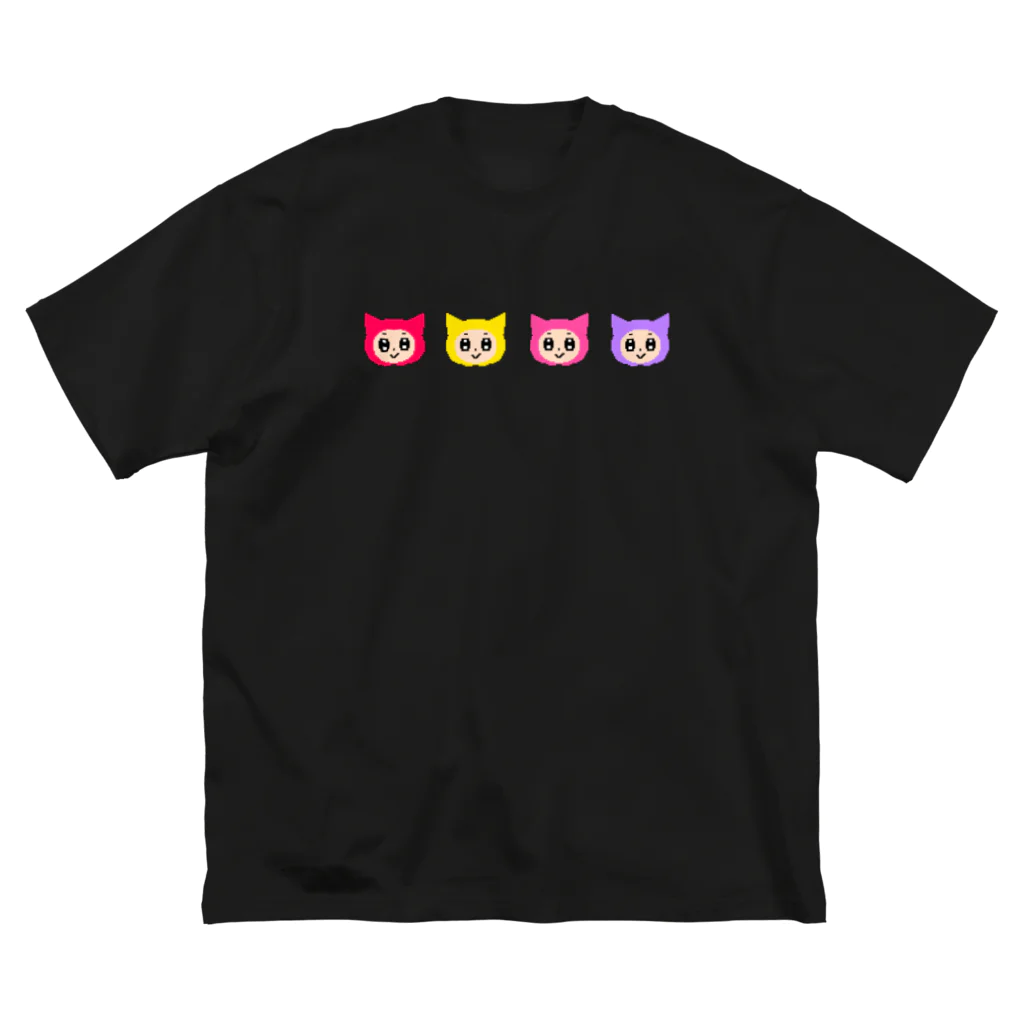 音口あいの音楽研究所のドット絵いもにゃん ビッグシルエットTシャツ