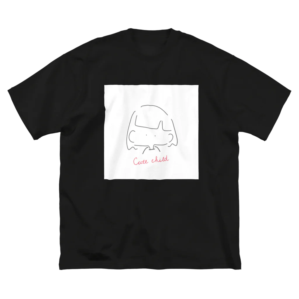 muiRuのCute child ビッグシルエットTシャツ