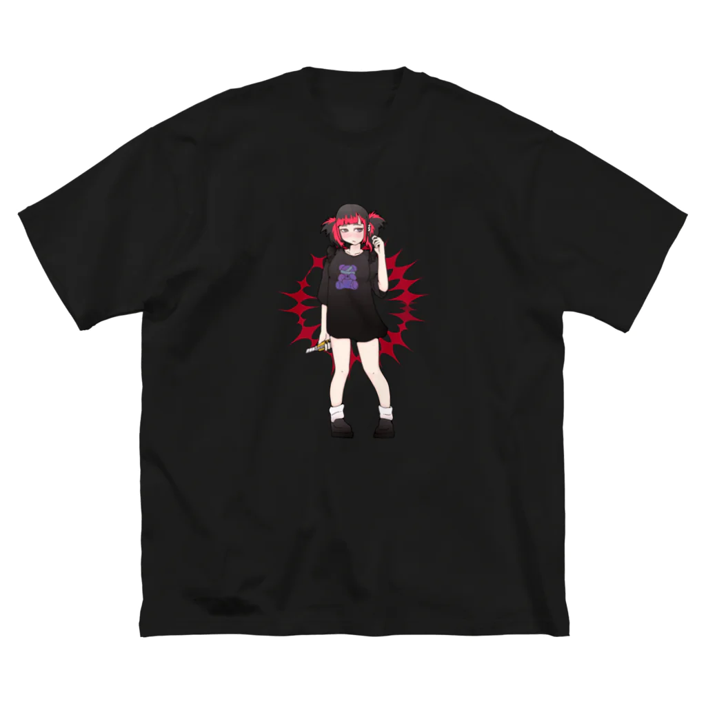 地雷女まお🖤🗝🧸の地雷女まお ビッグシルエットTシャツ