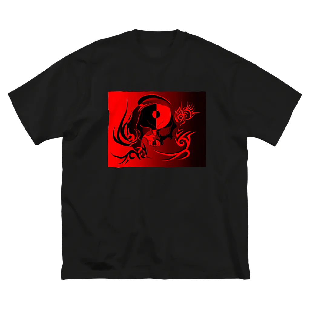 Ａ’ｚｗｏｒｋＳの陰陽　悪(EVIL) ビッグシルエットTシャツ