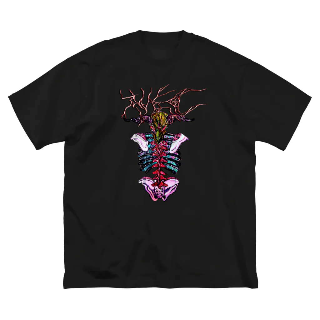 PUKE.Cの（graffiti　devil) ビッグシルエットTシャツ