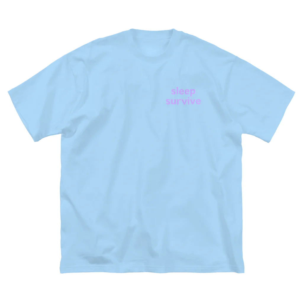 Sleep SurviveのSleep Well lavender Big T-Shirt