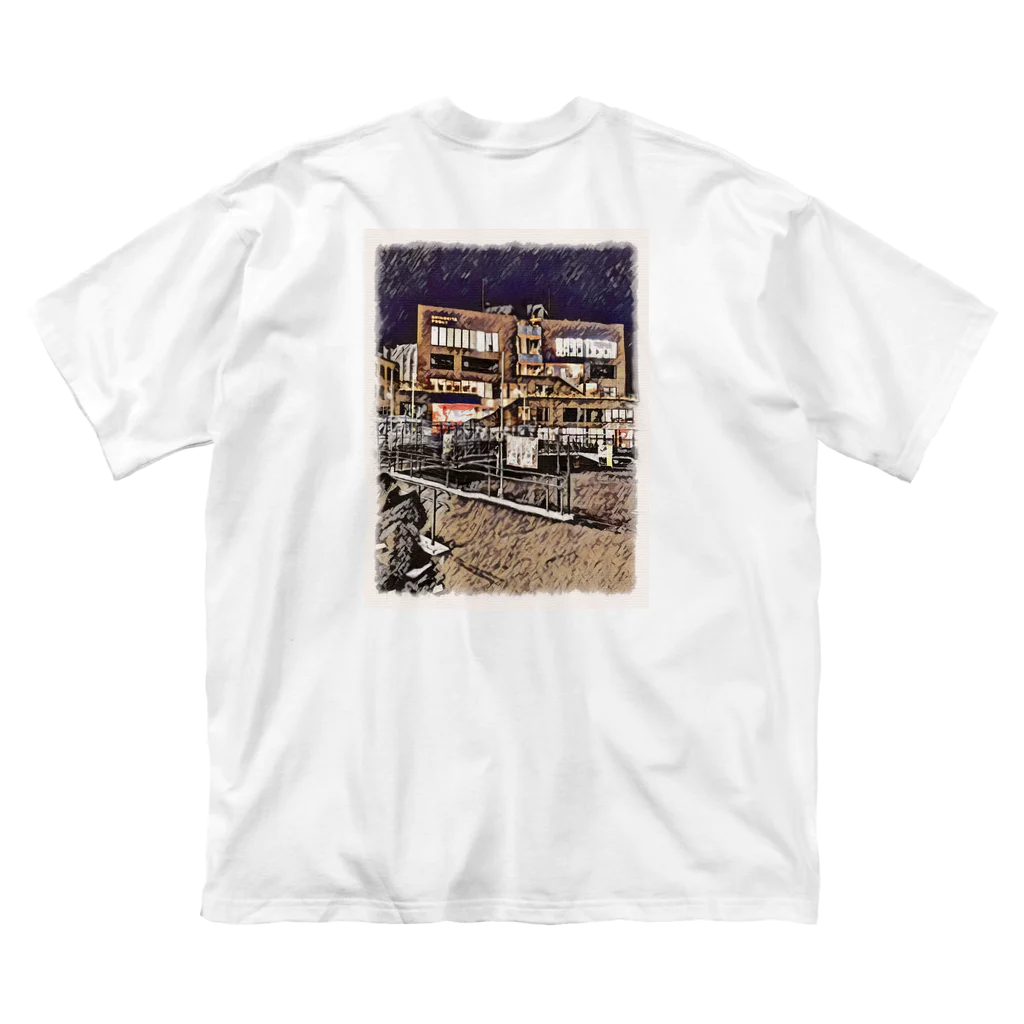 し"ょーし"のUNDER NORTH SWAMPオリジナルビッグシルエットTシャツ(ロゴブラック) Big T-Shirt