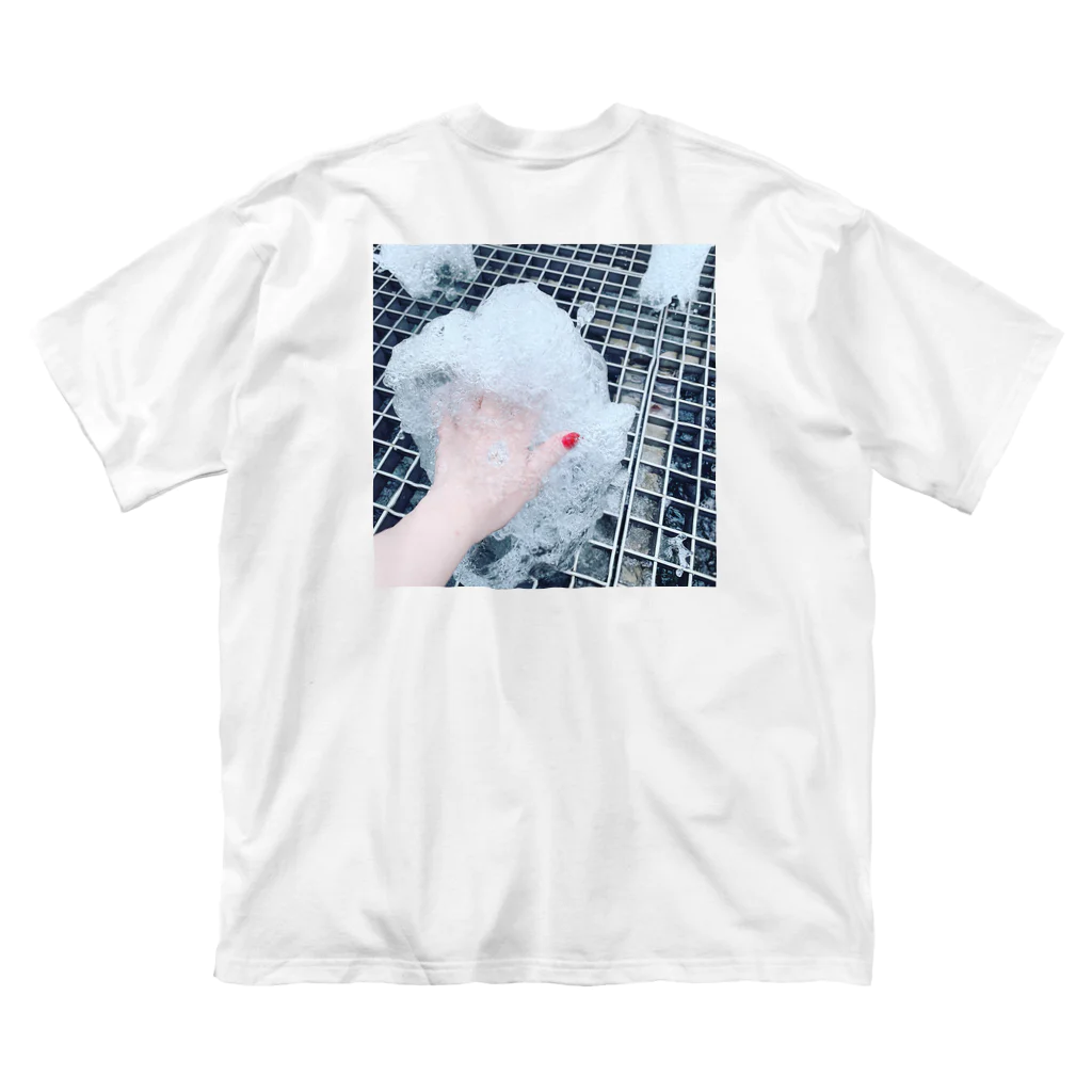 aoaoaoaoの赤+水 ビッグシルエットTシャツ