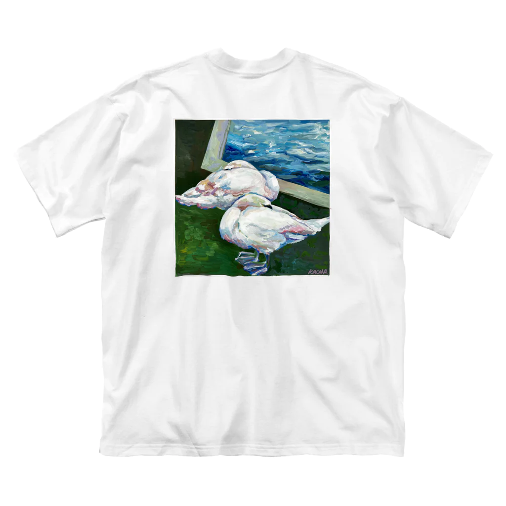 KACHA のswan🦢🦢 ビッグシルエットTシャツ