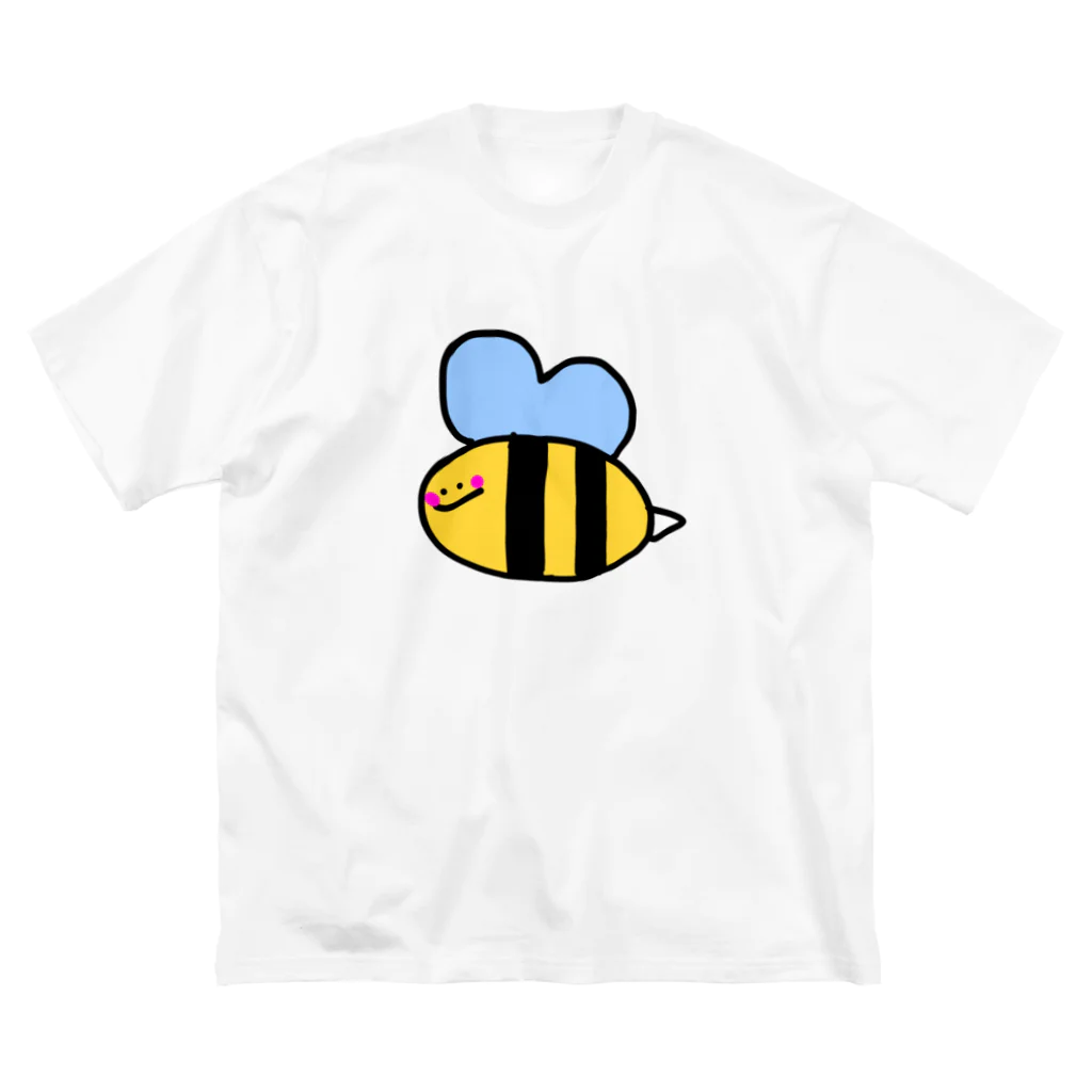 LoveAmooNのへんてこキャラクター はちさんの『びー』🐝💗 Big T-Shirt