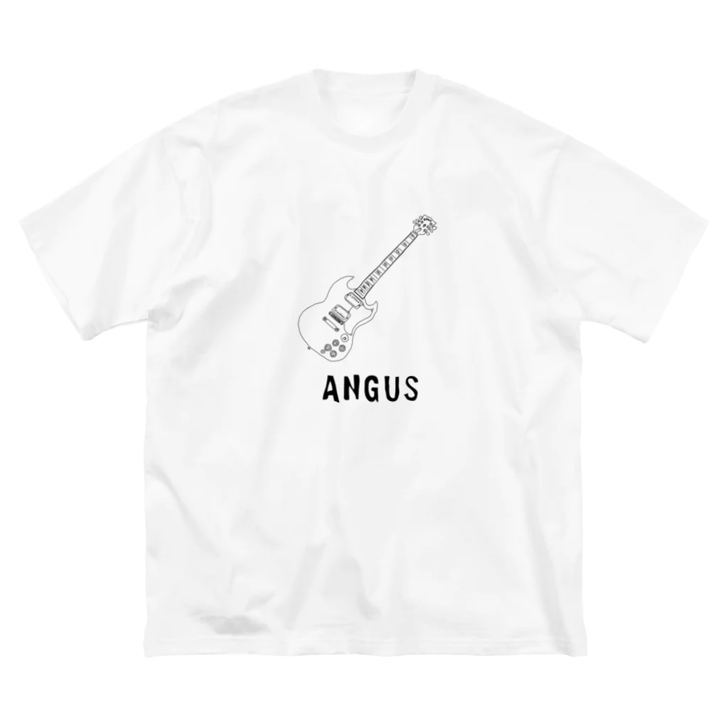 Handwritten GuitarsのANGUS -black line- ビッグシルエットTシャツ