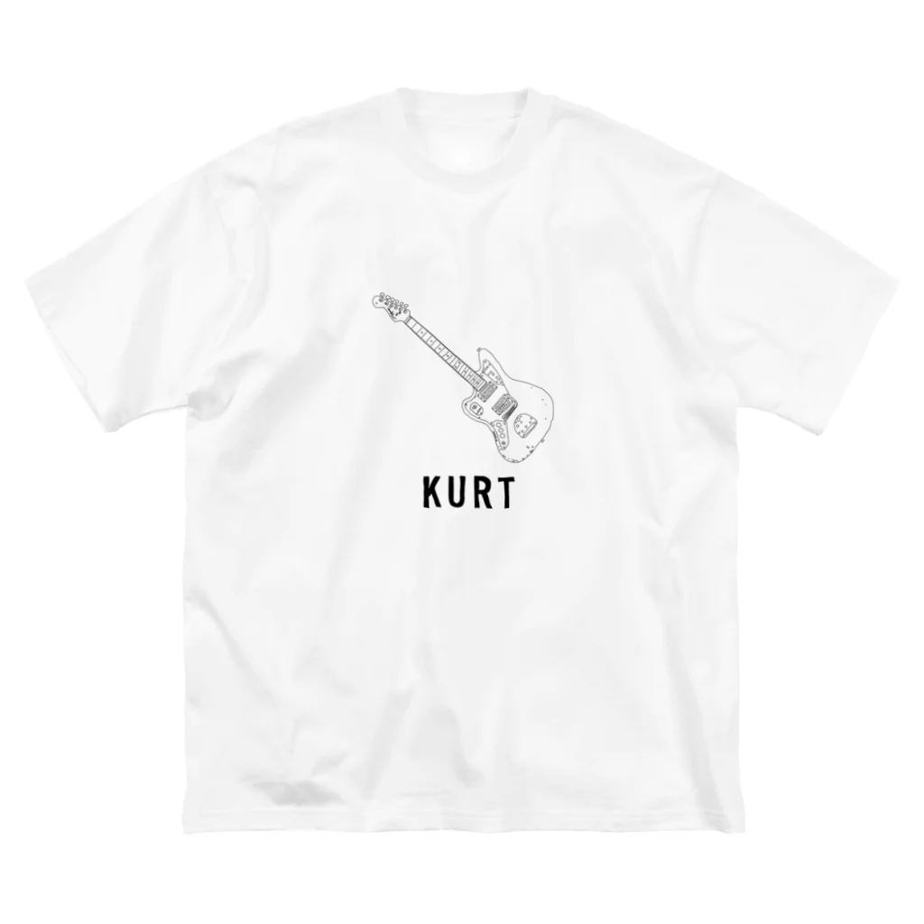 Handwritten GuitarsのKURT -black line- Big T-Shirt