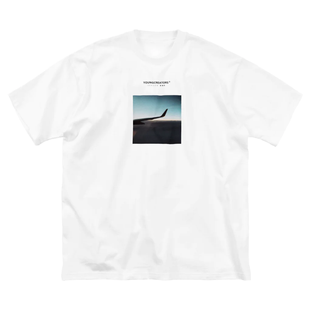 YOUNGCREATORSのYOUNGCREATORS SEASON ONE "HIKOUKI BLK" ビッグシルエットTシャツ