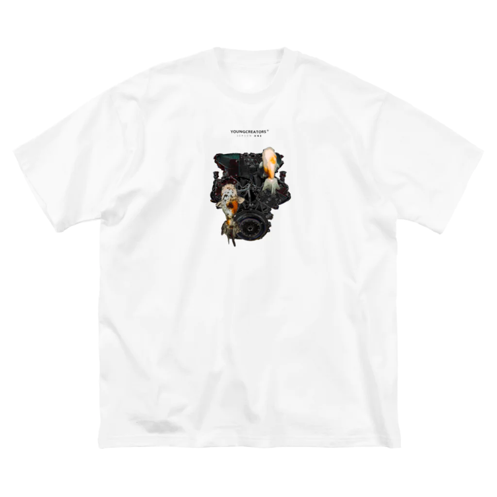 YOUNGCREATORSのYOUNGCREATORS SEASON ONE "ENGINE BLK" ビッグシルエットTシャツ