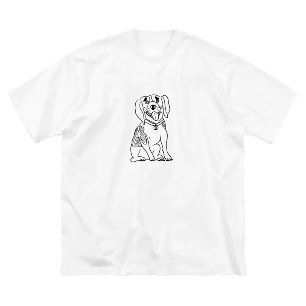 anataeのビーグル犬のビーちゃんティシャツ ビッグシルエットTシャツ