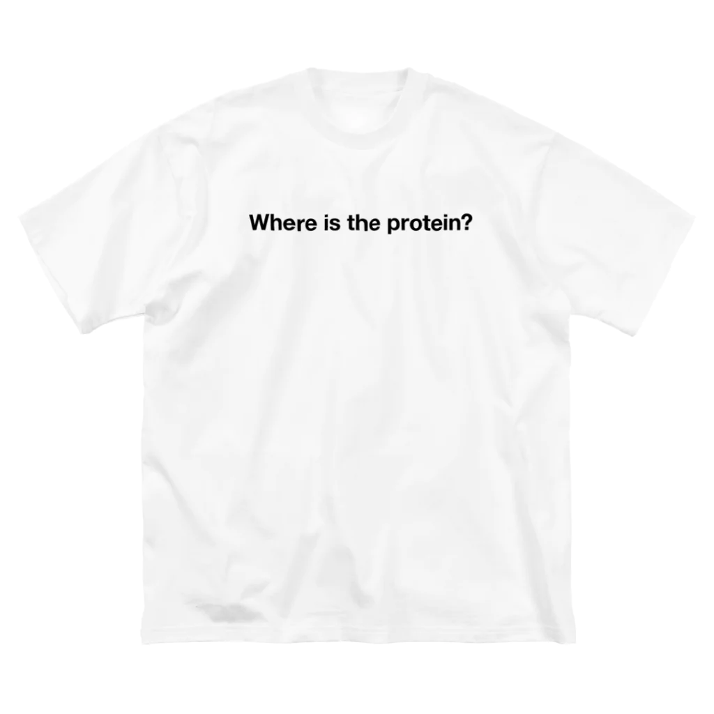 BODYMAKE UNIV（ボディメイク大学）のWhere is the protein? Tシャツ Big T-Shirt