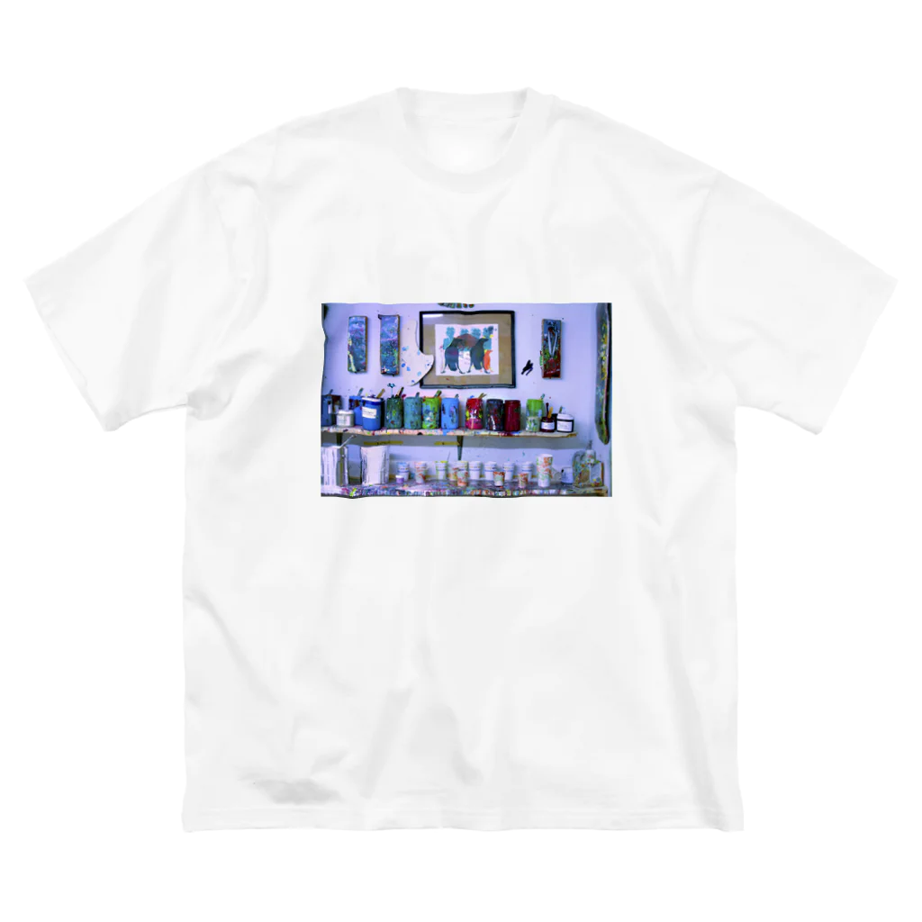 TeeSeeKee's Houseのpaint house Tee Big T-Shirt