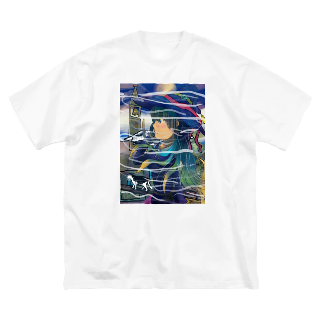 AkironBoy's_Shopの🪄魔法使い🧙‍♀️VS🛩戦闘機✈︎どちらが速いのか！？<エアレース> Big T-Shirt