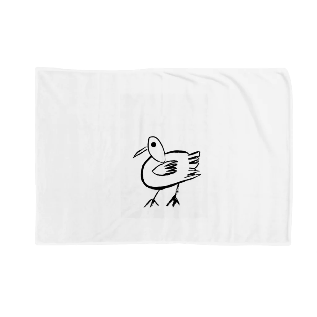 junsen　純仙　じゅんせんのJUNSEN（純仙）鳥の散歩　よちよち Blanket