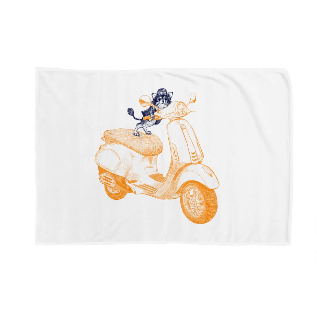 N谷スタジオのチワワのすっちゃんバイクに乗る Blanket