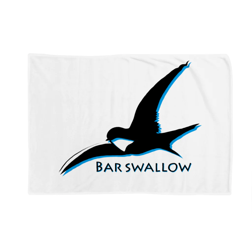 BarswallowのBar swallowロゴ ブランケット