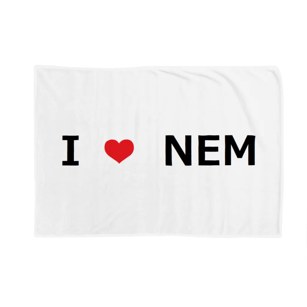 BBdesignのI Love NEM ブランケット