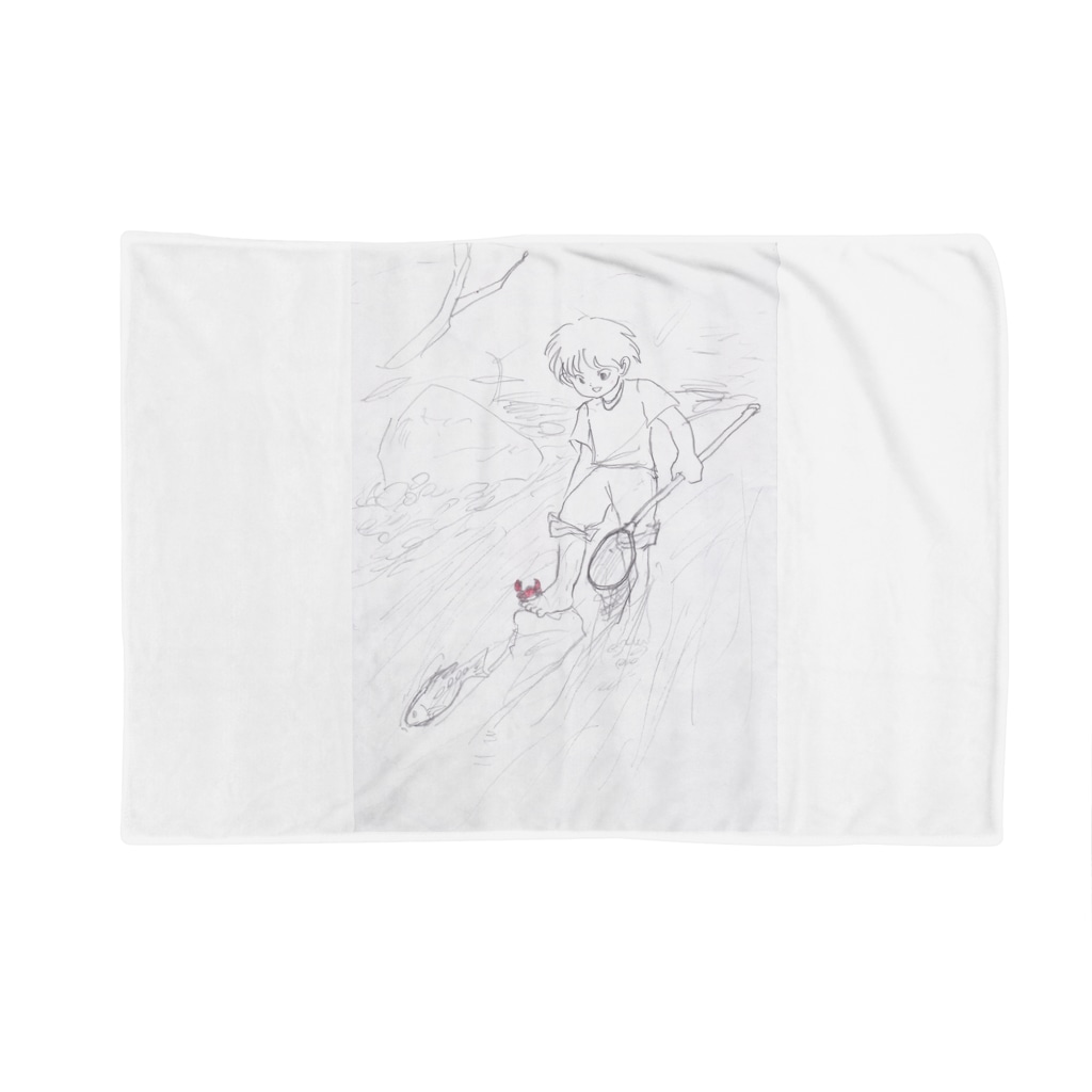 海洋生物KAWAIIの川遊び Blanket