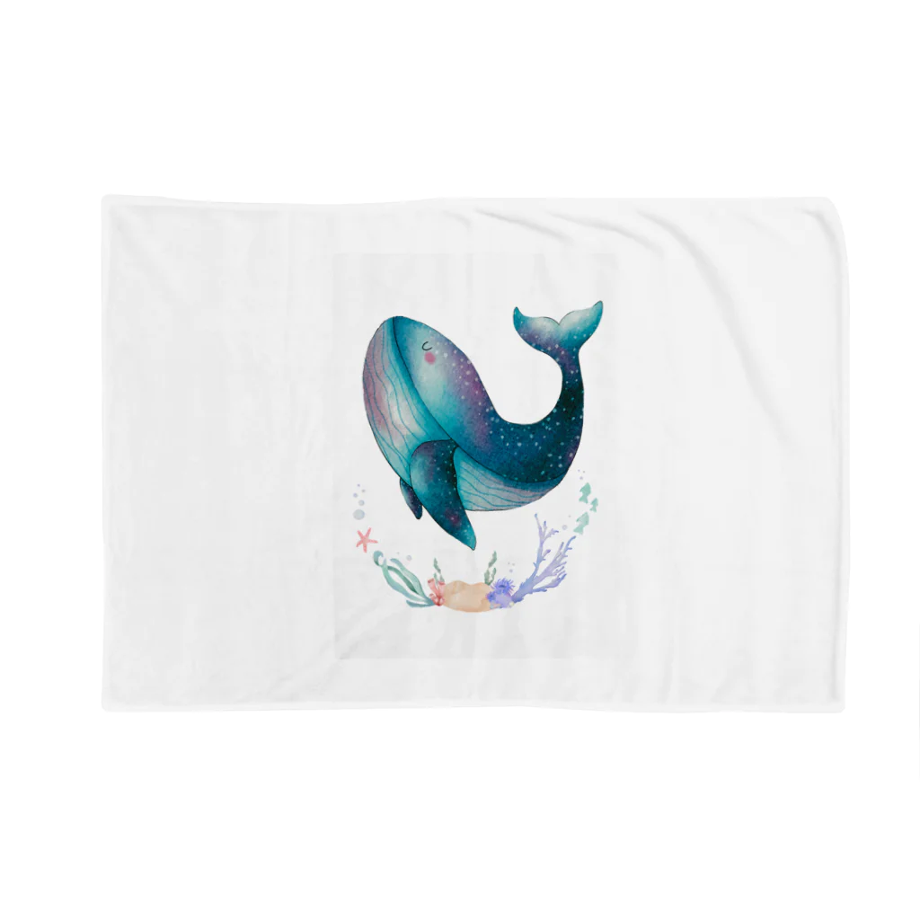 Designed by Ry0のDreaming whale  〜夢見るクジラ〜 Blanket