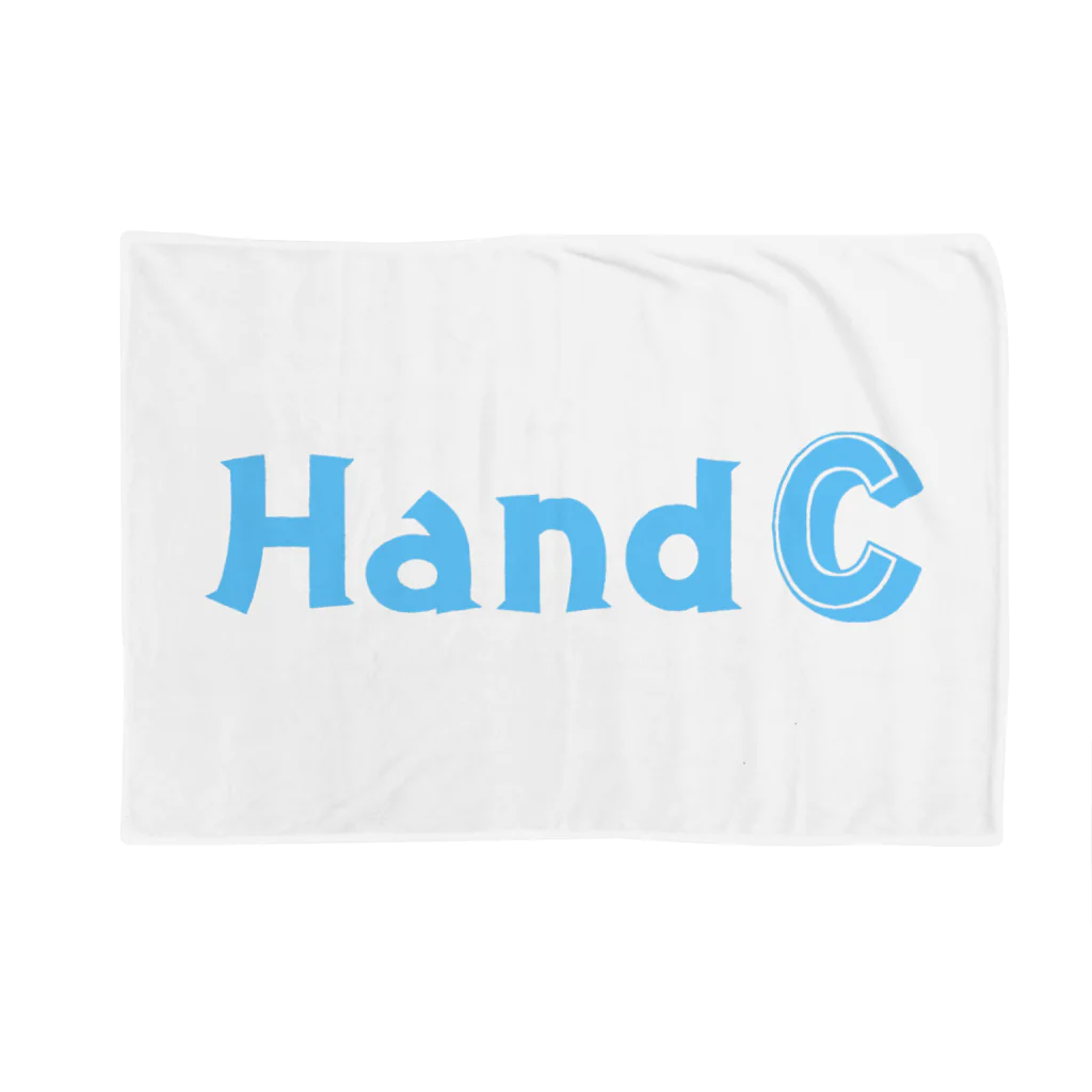 HandC のHandC  ロゴ 水色 Blanket