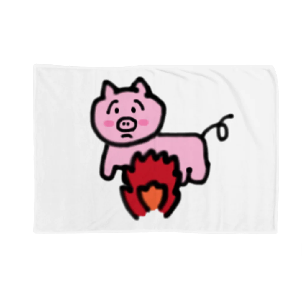 ポンコツショップの希望を捨てた豚さん Blanket