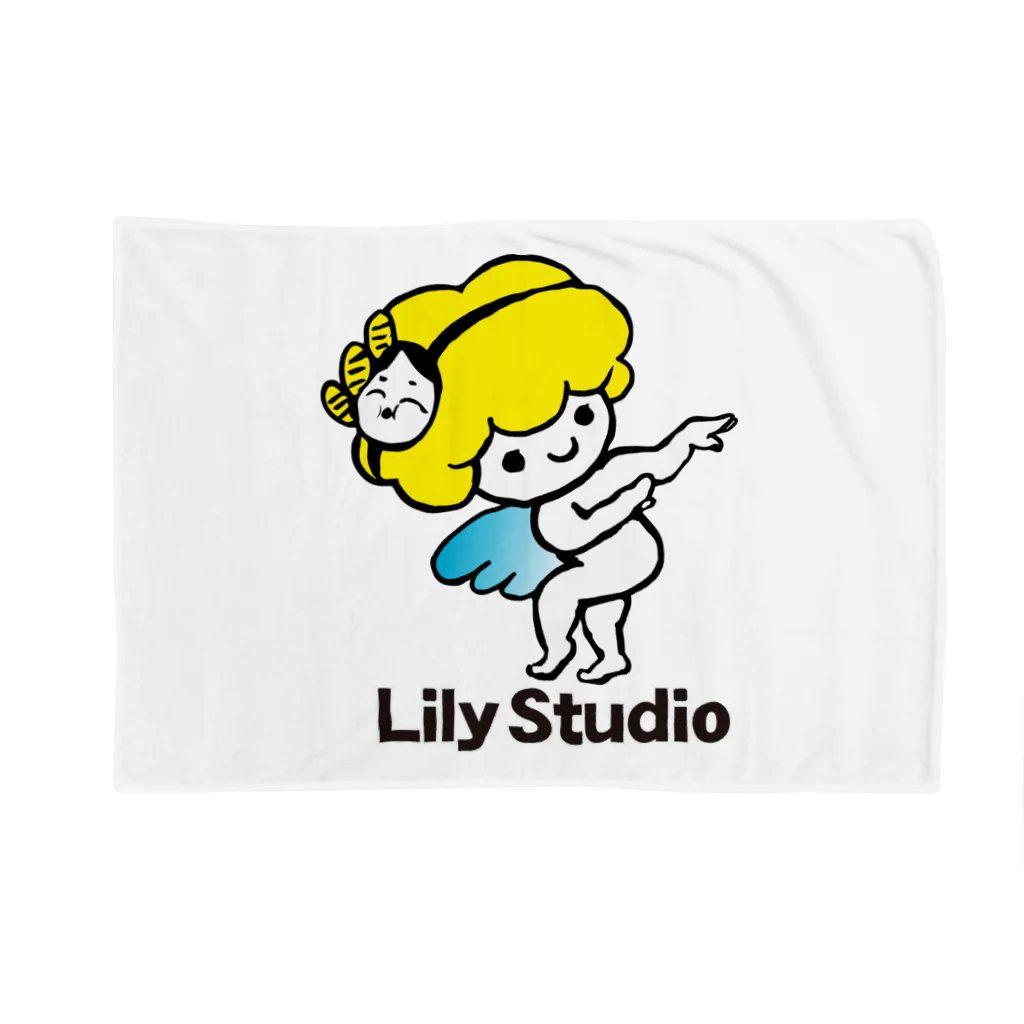 LILY STUDIOの招福の舞チーズ天使 ブランケット